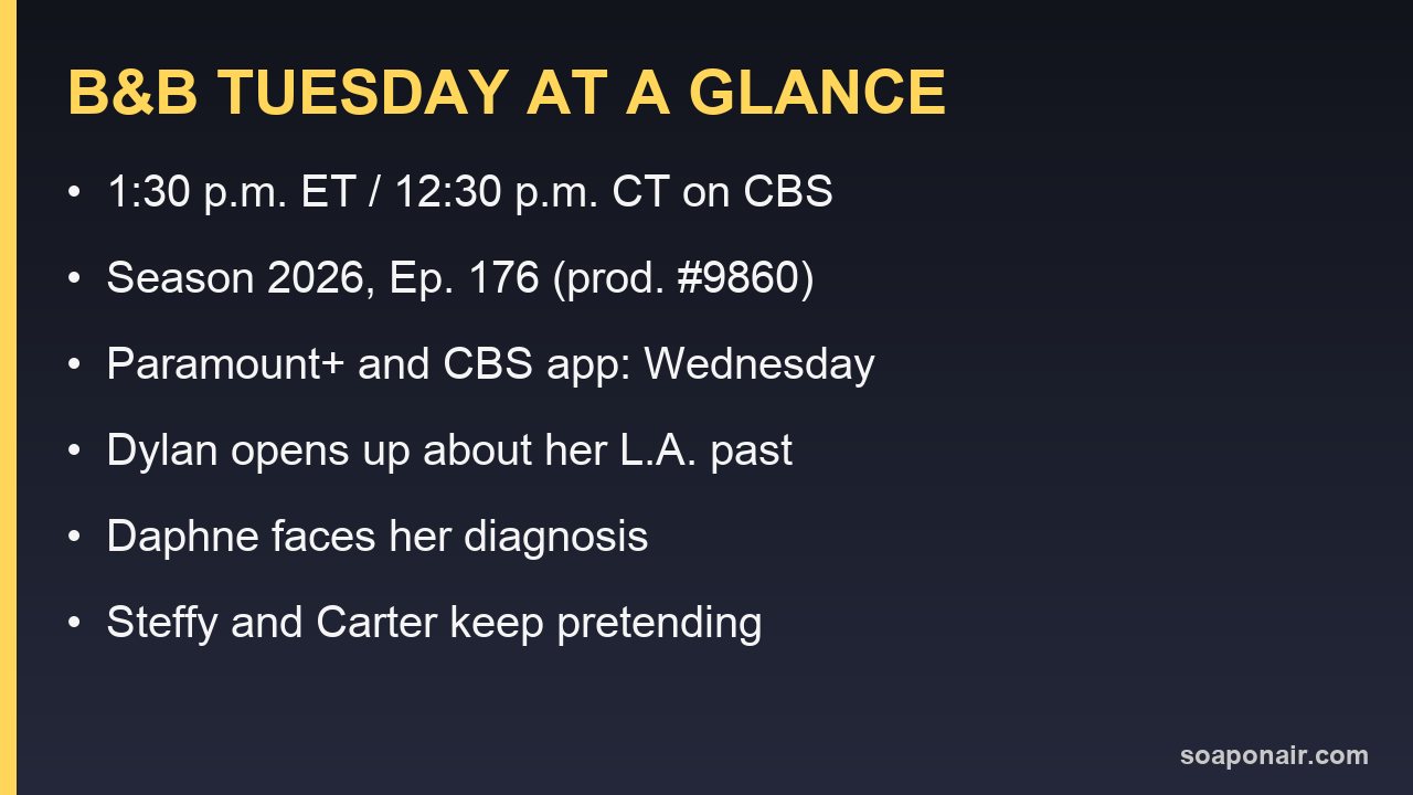 Bold and the Beautiful air time, episode number and Tuesday storylines for Sept. 8, 2026