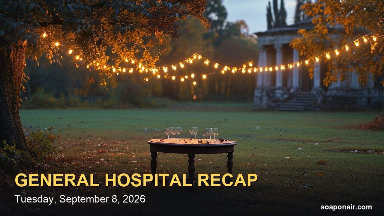 General Hospital Recap Tuesday, September 8, 2026: Brook Lynn Confesses