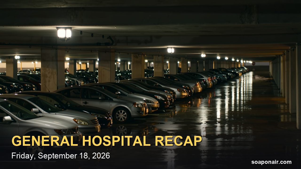 General Hospital Recap Friday, September 18, 2026: Charlotte Climbs Into Drew's Car
