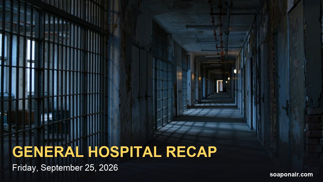 General Hospital Recap Friday, September 25, 2026: Curtis and Sidwell Attacked in Prison