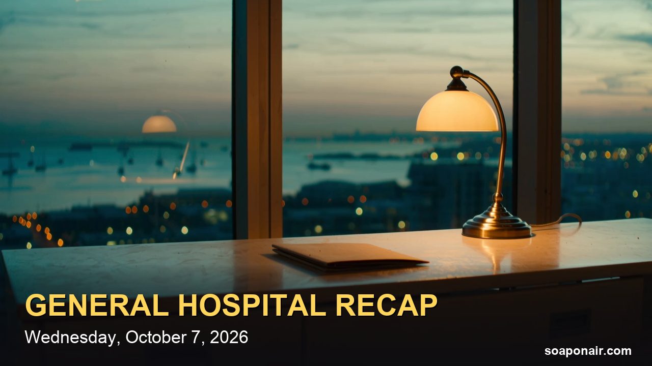 General Hospital Recap Wednesday, October 7, 2026: Drew Threatens to Send Scout Away