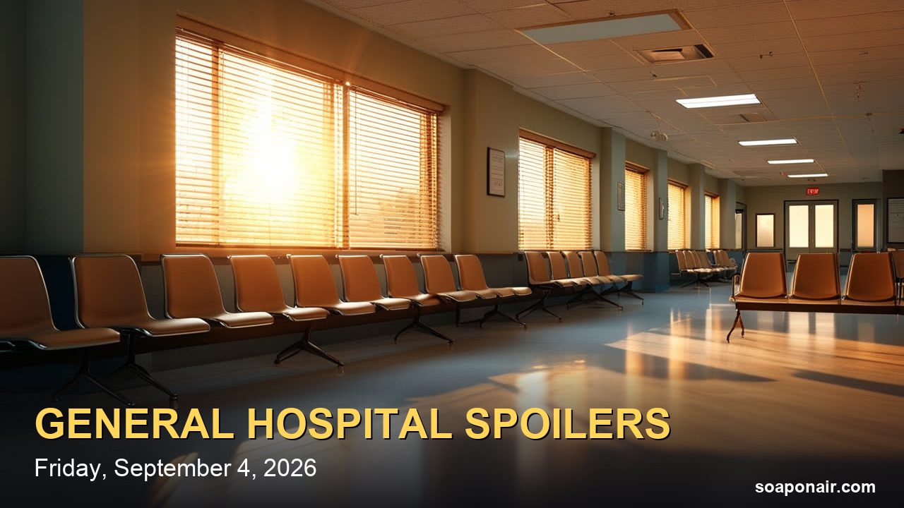 General Hospital Spoilers Friday, September 4, 2026: Trina's Shock and Jason Crosses Anna