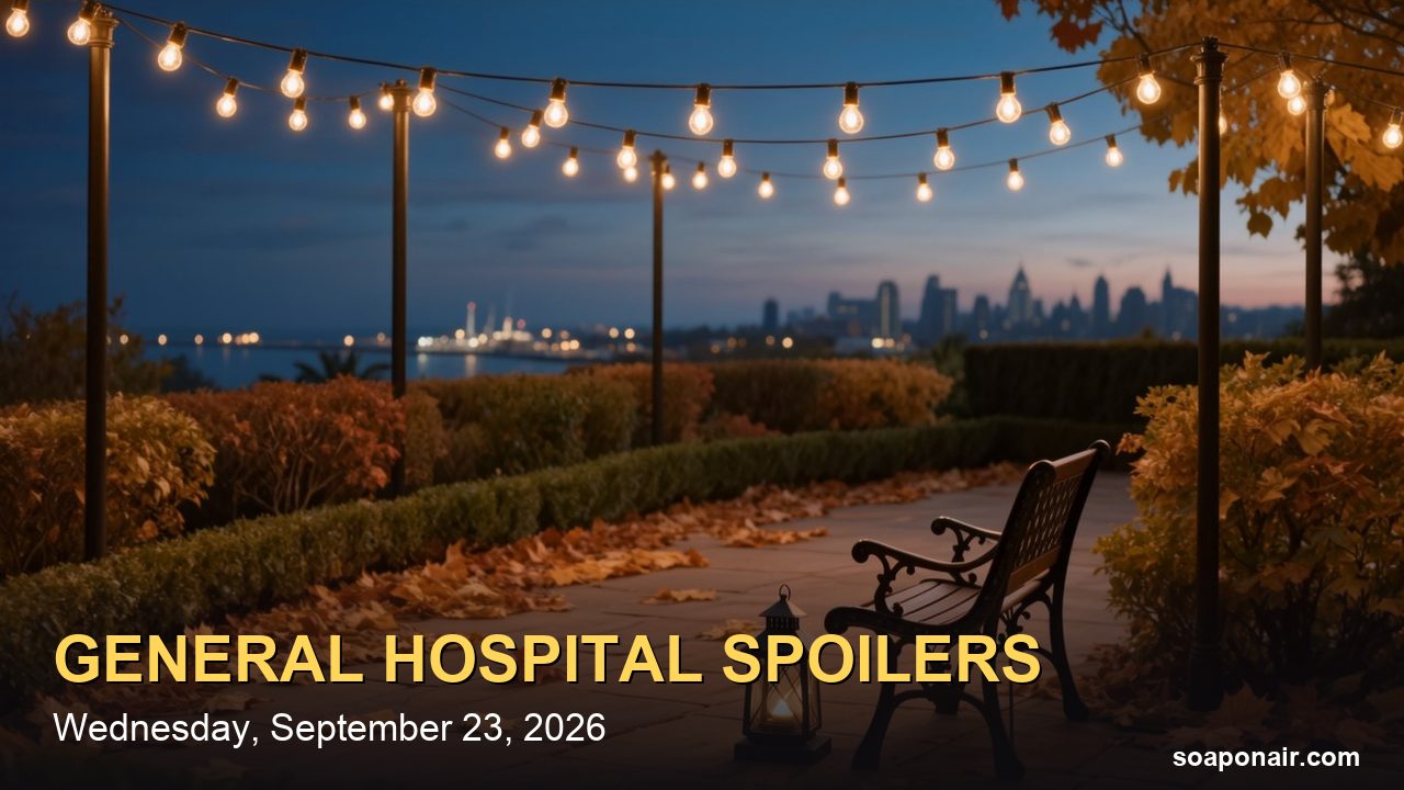 General Hospital Spoilers Wednesday, September 23, 2026: Monet Arrives, Drew Watches