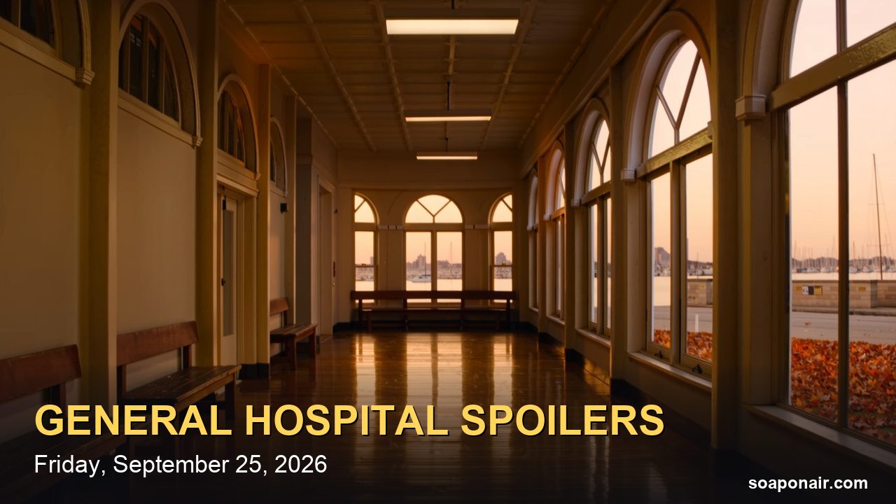 General Hospital Spoilers Friday, September 25, 2026: Valentin Draws the Line on Charlotte