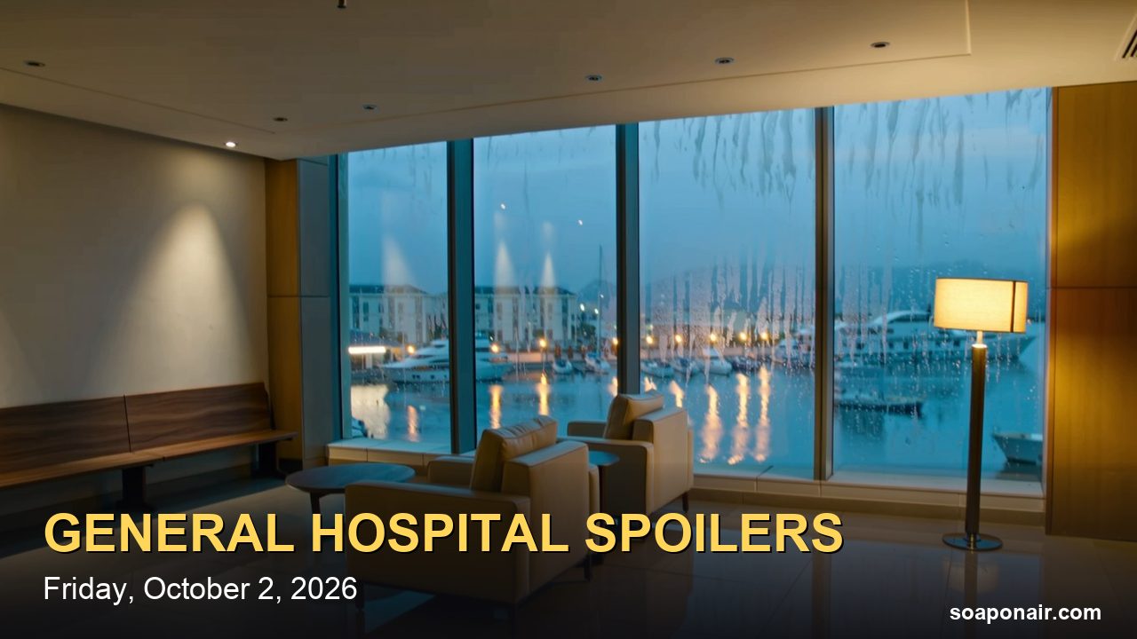 General Hospital Spoilers Friday, October 2, 2026: Dante Warns Sonny to Walk Away