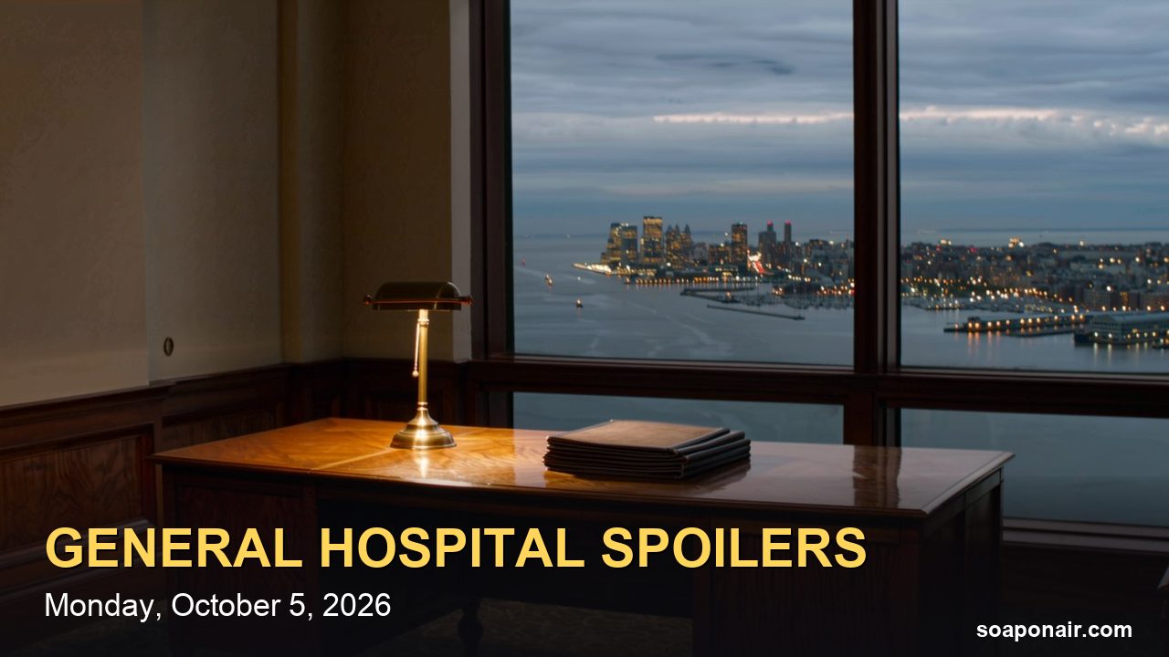 General Hospital Spoilers Monday, October 5, 2026: Sonny Pushes Back on Justine