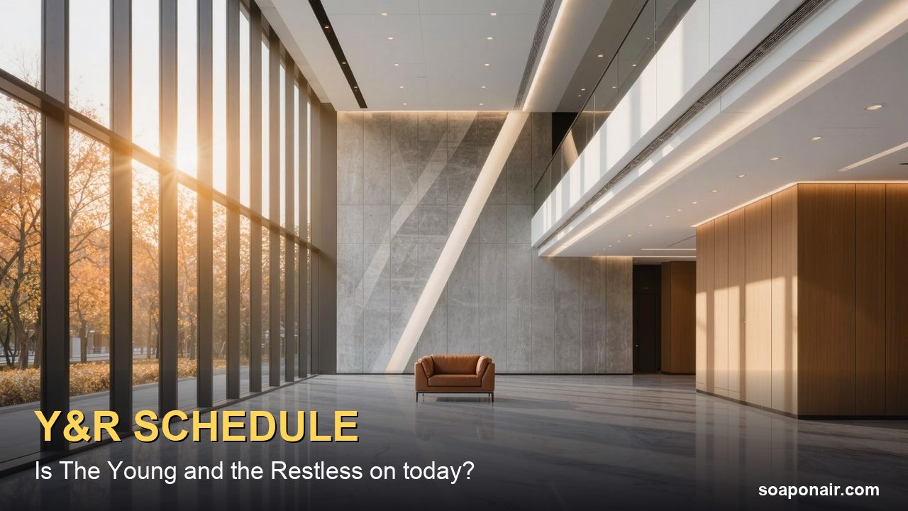 Is The Young and the Restless On Today? This Week's Y&R Schedule, 12:30 p.m. ET on CBS