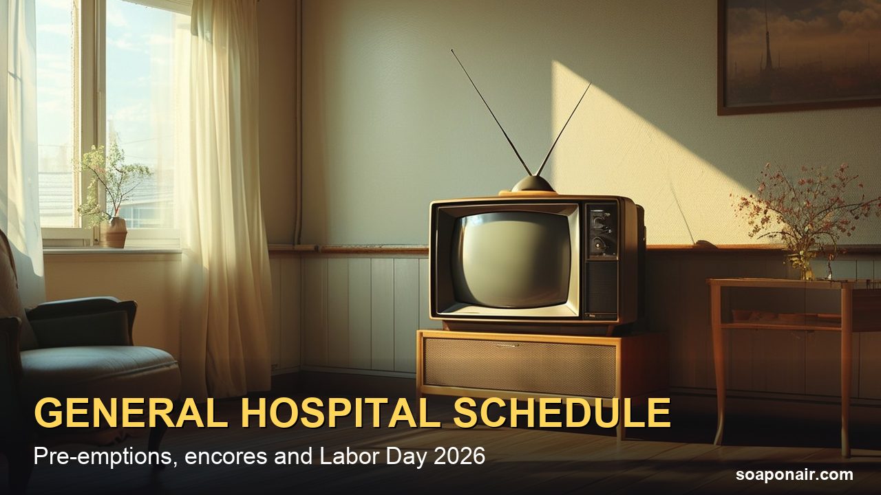 Why Isn't General Hospital On Today? Pre-emptions, Encores and Labor Day 2026